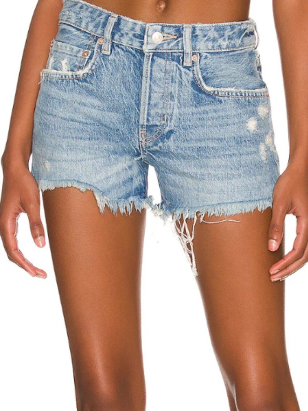 Free People We The Free Good TIme Relaxed Cutoff Denim Shorts